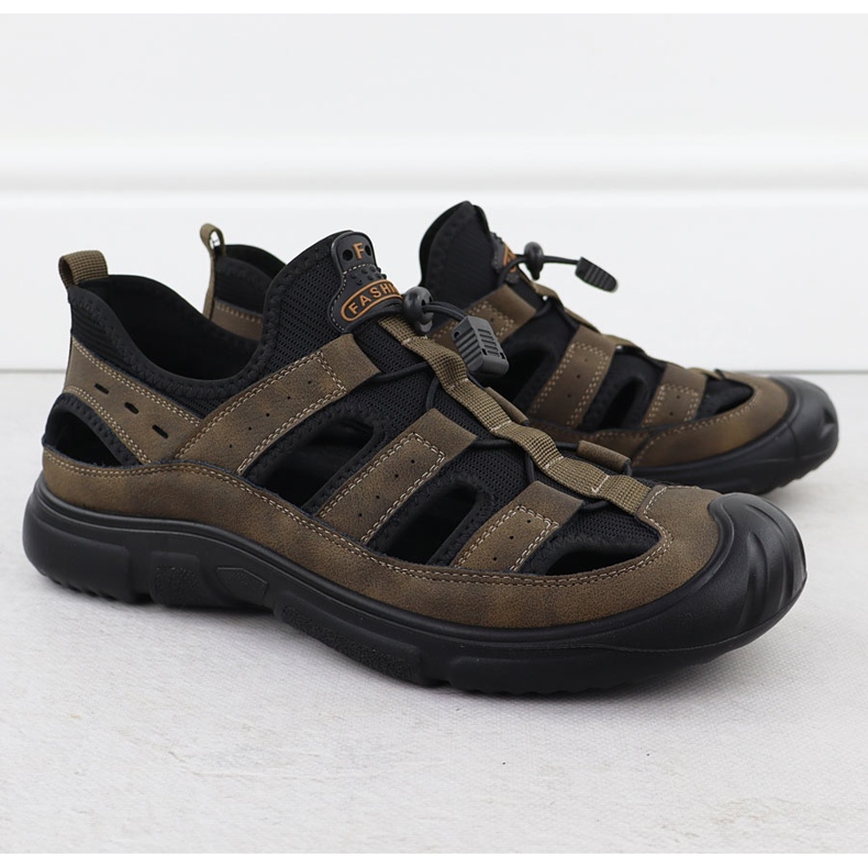 Openwork Brown herrläderskor T.Sokolski L25-382 brun 1