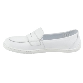 Olivier Barfota kvinnors minimalistiska sommar 1280 läder loafers vit 1