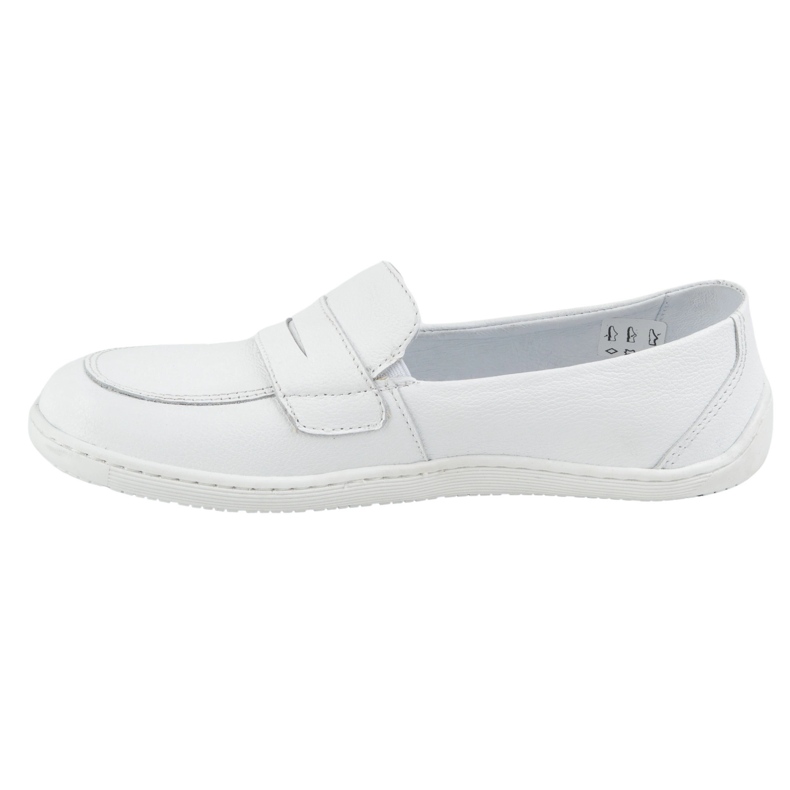 Olivier Barfota kvinnors minimalistiska sommar 1280 läder loafers vit 1