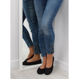 Svarta mesh ballerinas JX56 svart 1