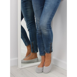 Grå mesh ballerinas JX56 Grå 1