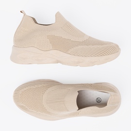 Shelvt Lätt sportskor, beige 4