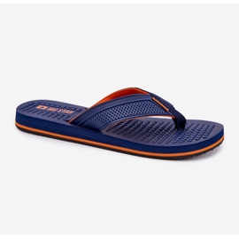 Mäns flip -flops Big Star RR174437 Navy Blue blå 6