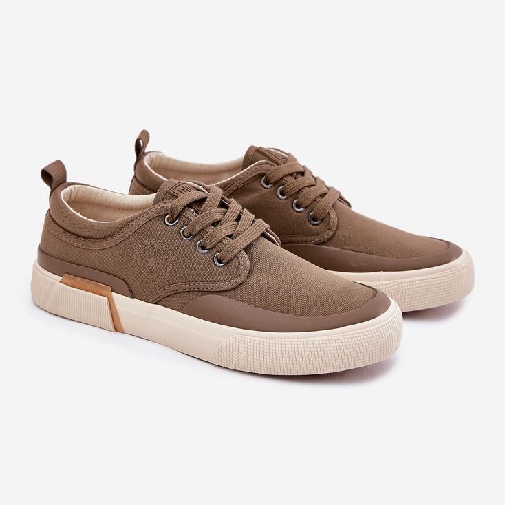 Material Men's Big Star RR174064 Khaki Sneakers grön 1