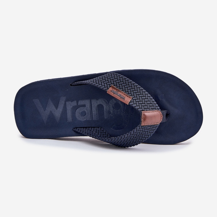 Mäns flip -flops Wrangler Zane Flipflop Men Low 20251044.24H Navy Blue blå 2