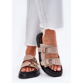 Big Star Kvinnors mocka flip flops med dekorativ stor stjärna RR274659 klämmor ljusrosa 4
