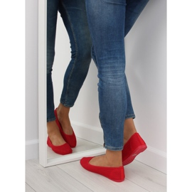 Röd mesh ballerina JX56 Röd 2