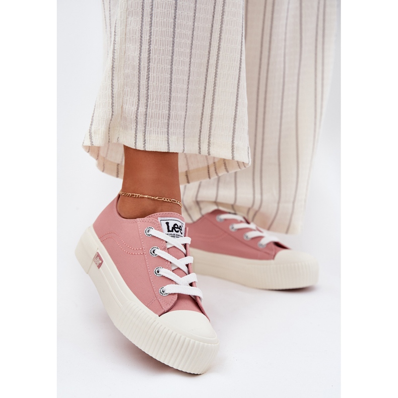 Kvinnors sneakers på plattformen Lee Isla C Women Low 50251001 Pink rosa 2
