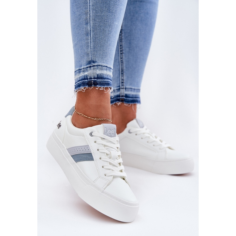 Kvinnors sneakers Lee Layla Women Low 50251003 White vit 2