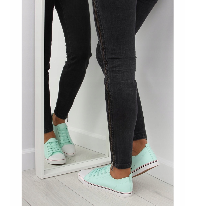 Damsneakers grön akvamarin XL01p L.GRÖN 1