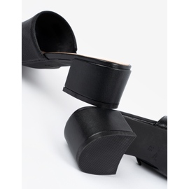 Sergio Leone Lågklackade flipflops för kvinnor svart 1