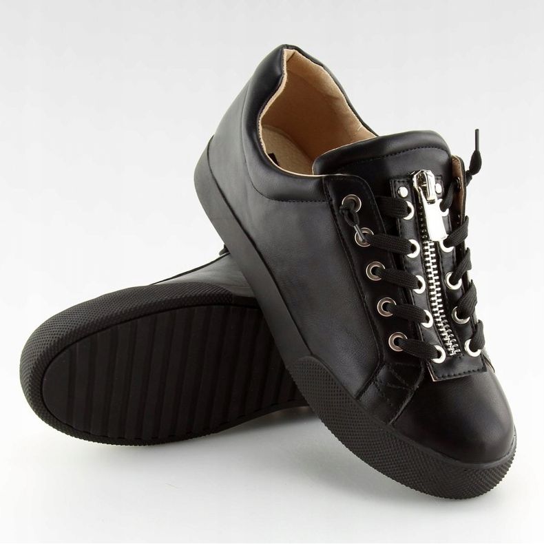 Svarta kvinnors sneakers 7209 Svart 2