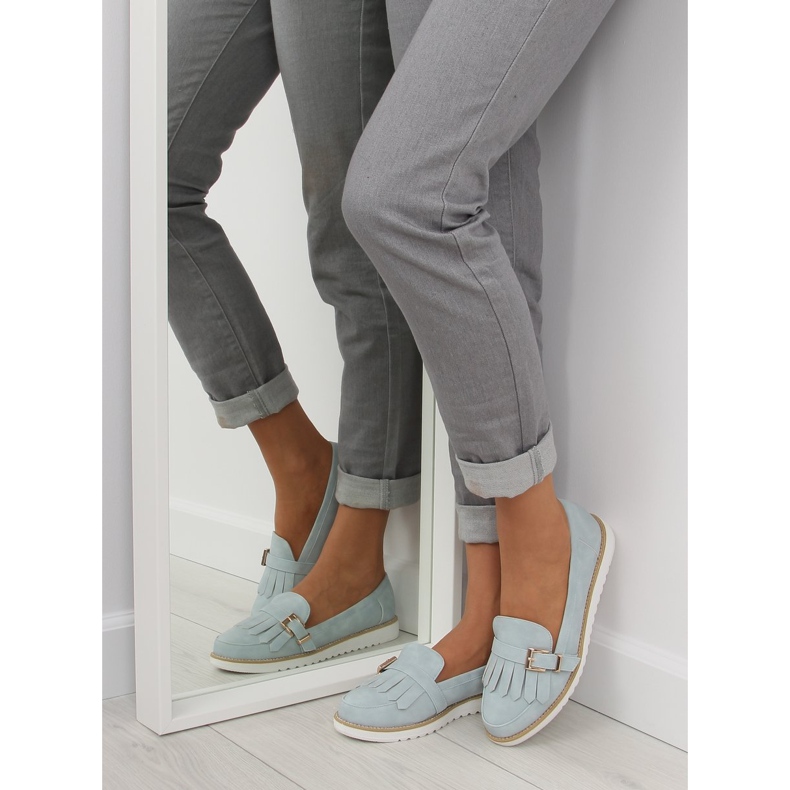 Blå loafers dam 7210 Blå 2