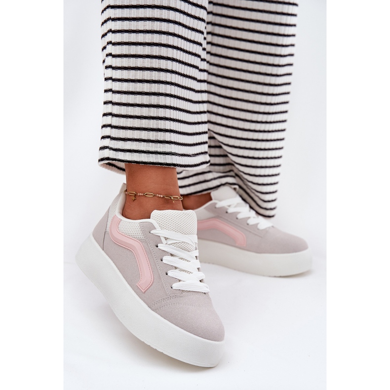 Inna Platform Sneakers dam Grå 2