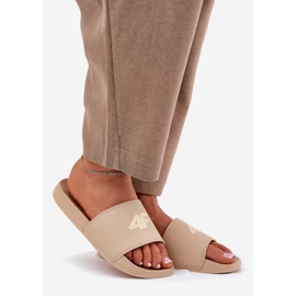 Kvinnors 4frmm00fslif010-83s beige flip-flops 1