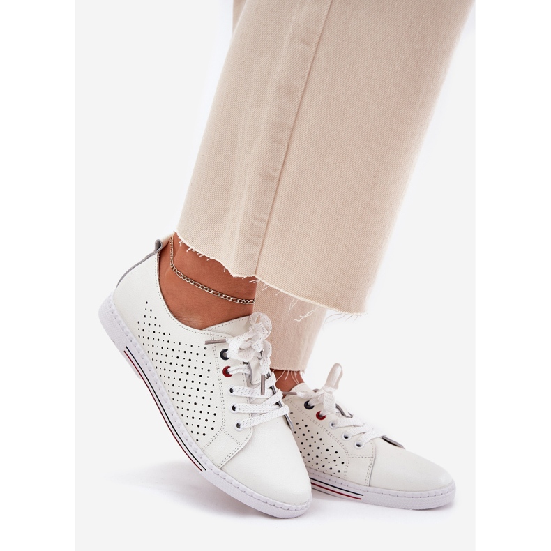 S.Barski Kvinnors läderskor S. Barski LR51-587 Vit 1