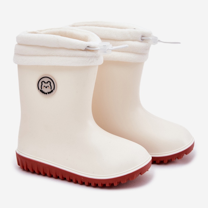 Inna Barns galoser med lätt pärlvärmare beige 1