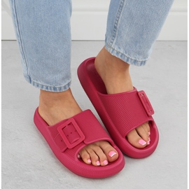 Big Star Kvinnors sportflip flops på en tjock ensamrosa storstjärna RR274A583 5