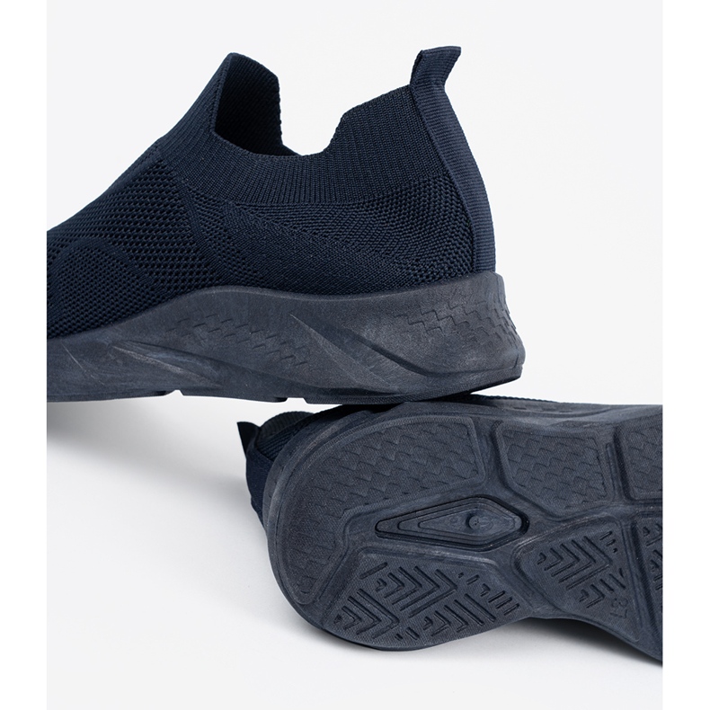 Shelvt Kvinnors marinblå glidande sportskor 1