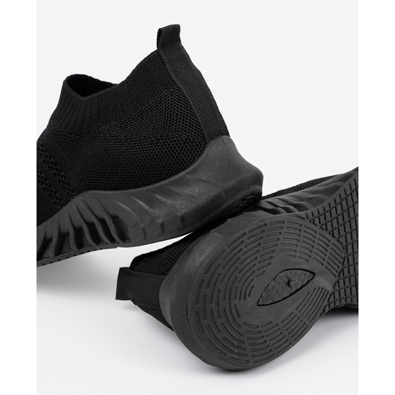 Shelvt Kvinnors glidande svarta sportskor 1