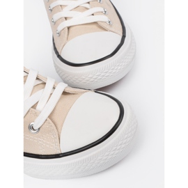 Shelvt Klassisk lätt beige kvinnors sneakers 1