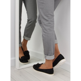 Svarta Dam loafers med fransar 7214 Svart 1