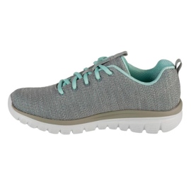 Skechers Twisted Fortune Shoes 12614-Gymn grå 1