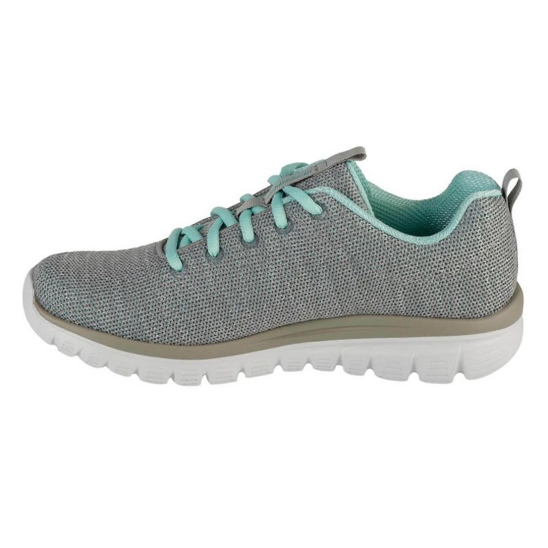 Skechers Twisted Fortune Shoes 12614-Gymn grå 1