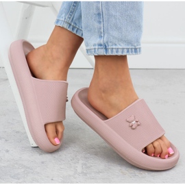 Skum flip flops för poolstrand med nallebjörnrosa Vinceza 75210 4