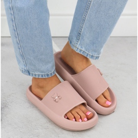 Skum flip flops för poolstrand med nallebjörnrosa Vinceza 75210 5