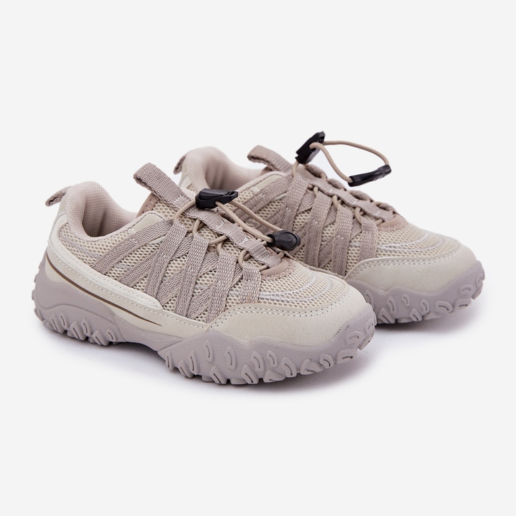 Inna Barns sneakers med lätt skalbagge beige 1