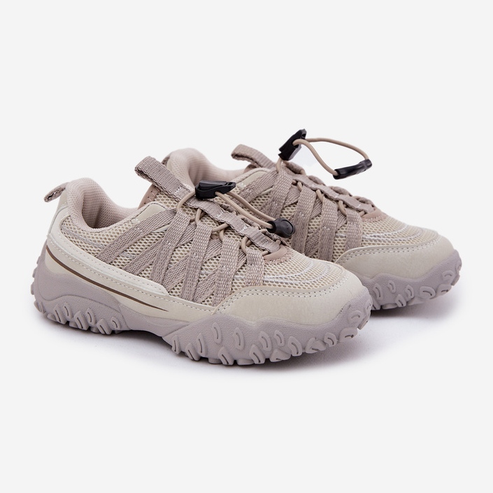 Inna Barns sneakers med lätt skalbagge beige 2