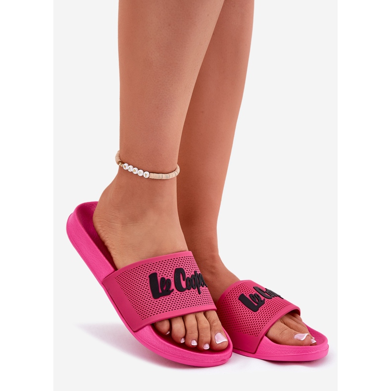 Kvinnors tofflor Lee Cooper LCW-25-07-3521L Fuksja rosa 1