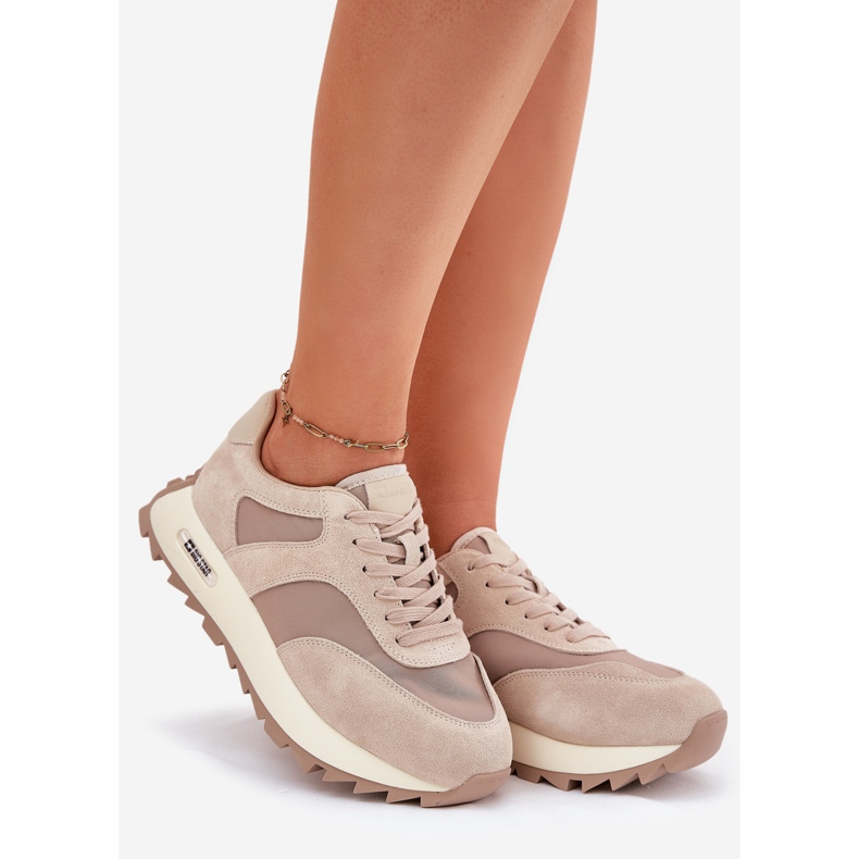Suede Sneakers på Women's Big Star RR274897 Women's Platform beige 1