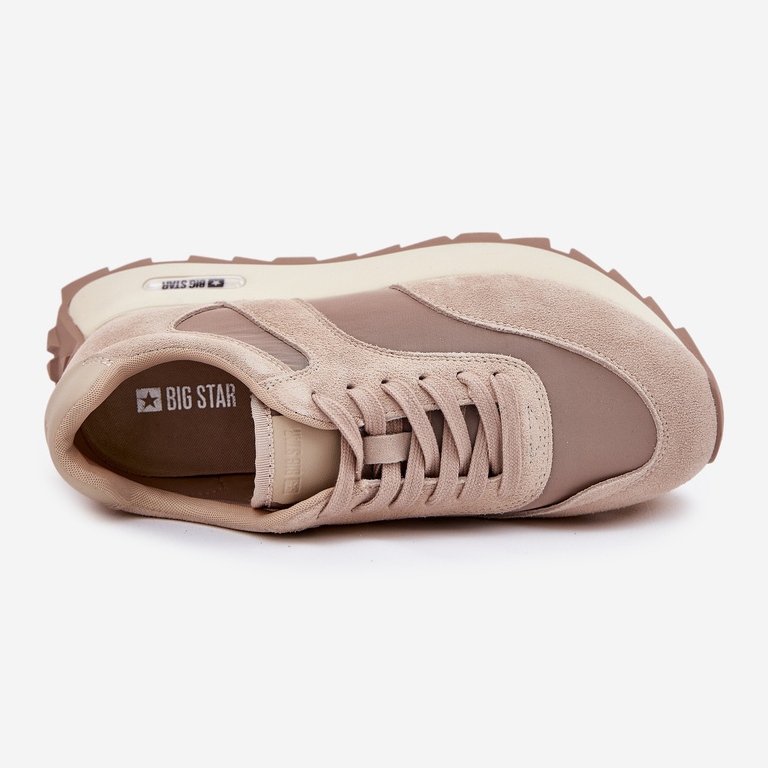 Suede Sneakers på Women's Big Star RR274897 Women's Platform beige 2