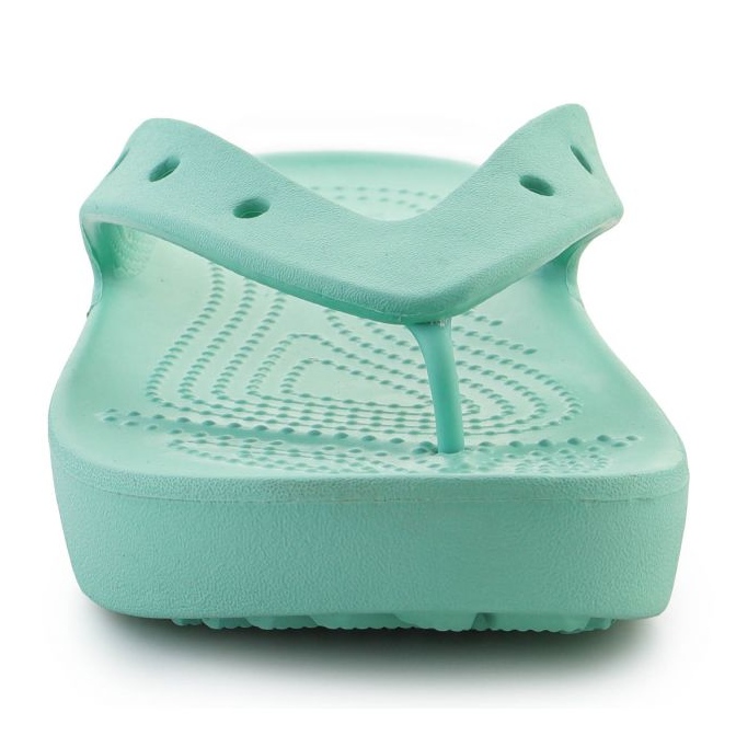 Flip-flops crocs klassisk platfrom flip syre 207714-3ug grön 1