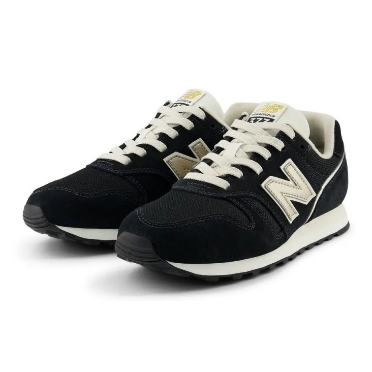 Women's Sneakers New Balance 373 Black Suede Sports Shoes (WL373LK2) svart 1