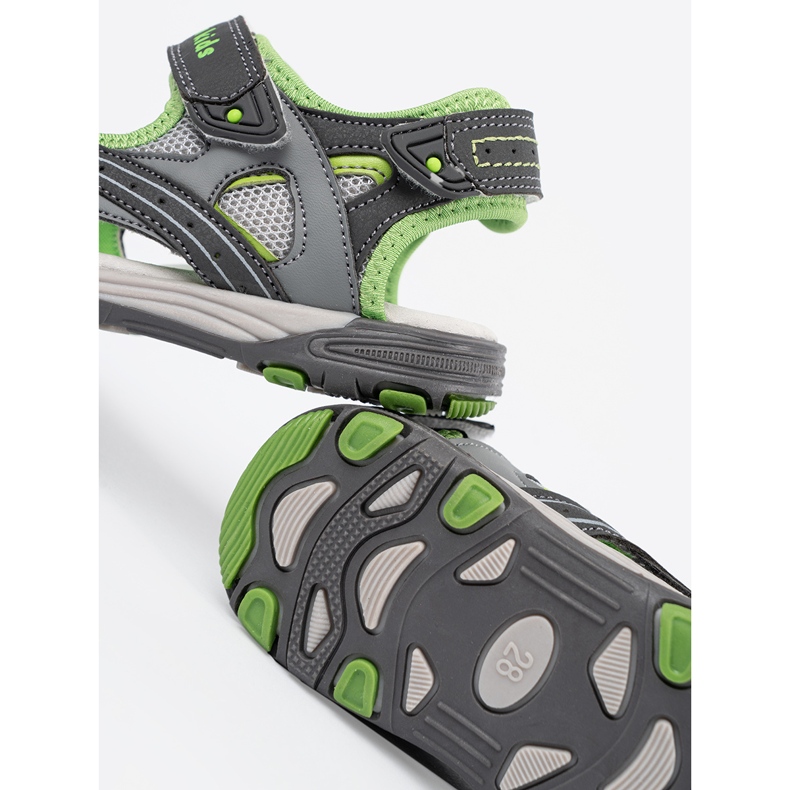 Shelvt Grå pojkar sandaler 2