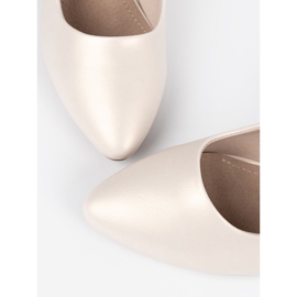 Lätt beige pumpar Sergio Leone 1