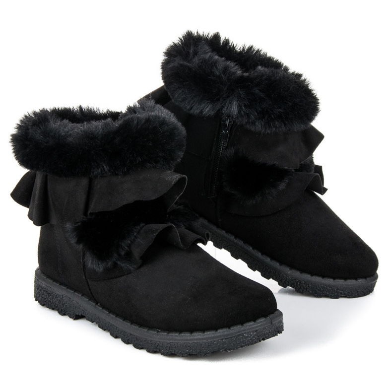 Seastar Svarta stövlar med volang 1