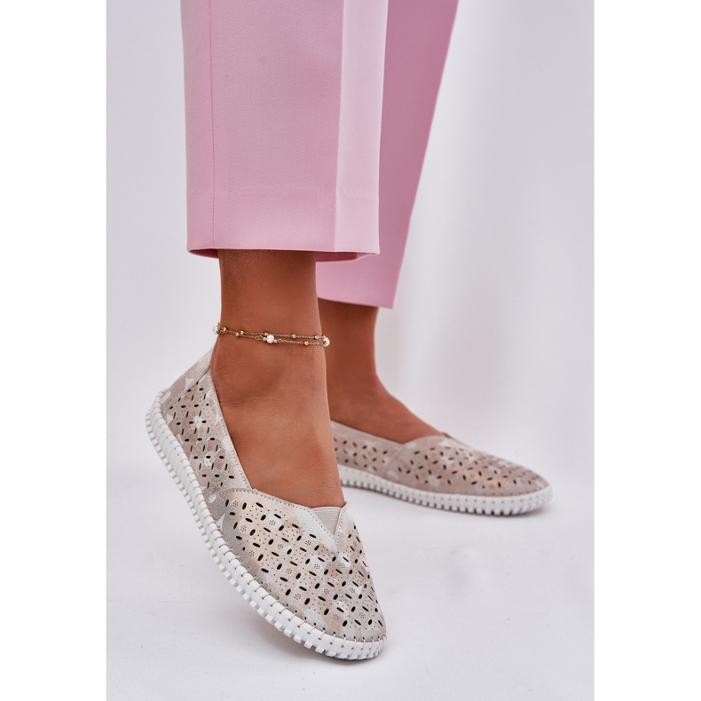 EVento Subcrew Openwork Women's Golden-Gray Shoes grå 2