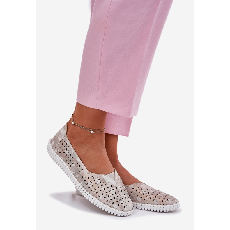 EVento Subcrew Openwork Women's Golden-Gray Shoes grå 1