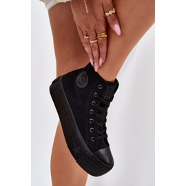 Kvinnors sneakers på Big Star RR274742 Black Platform svart 6