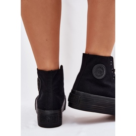 Kvinnors sneakers på Big Star RR274742 Black Platform svart 7