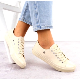 Klassiska damsneakers Big Star NN274286 Beige 2