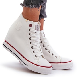 Wedge Sneakers för kvinnor Cross Jeans NN2R4004 Vit 5