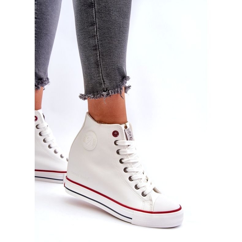 Wedge Sneakers för kvinnor Cross Jeans NN2R4004 Vit 3