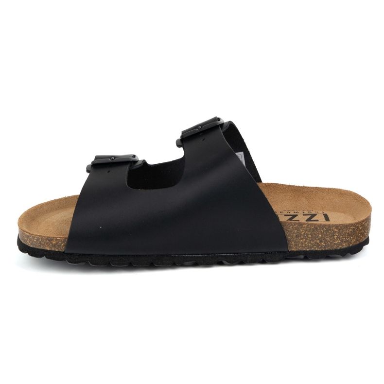Vriston Herrskor justerbar flip flops alexz svart hud ansikte 1
