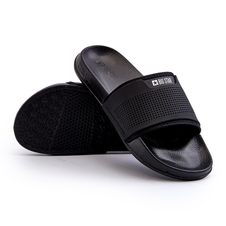 Lätt flip-flops herr Big Star NN174694 Svart 1