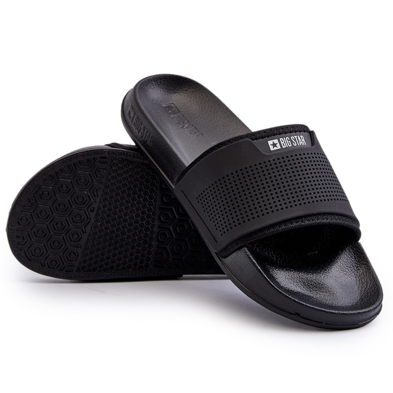 Lätt flip-flops herr Big Star NN174694 Svart 3